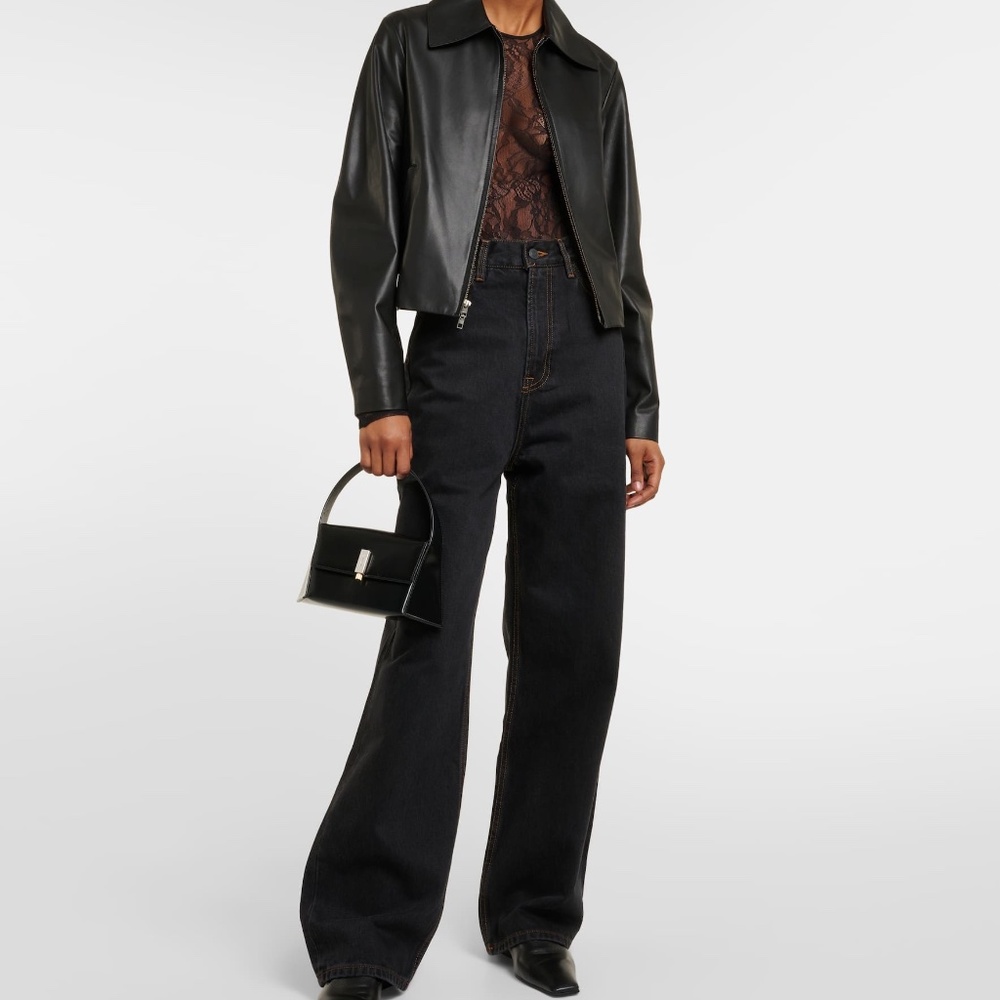 Women's Black Closet. Nyc Lace Thong Bodysuit - Picture 8 of 8
